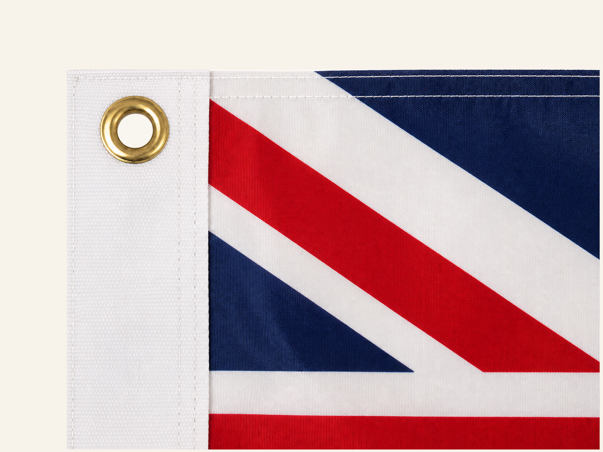 Deluxe 3x5 Hawaii state flag - grommet detail